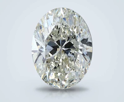 2.01ct K SI1 Rare Carat Ideal Cut Oval Diamond