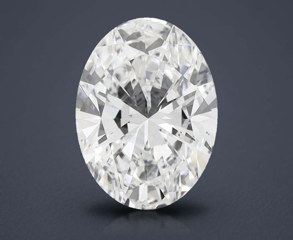 1.65ct D VS2 Rare Carat Ideal Cut Oval Lab Grown Diamond