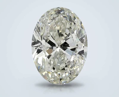 5.01ct I SI2 Rare Carat Ideal Cut Oval Diamond