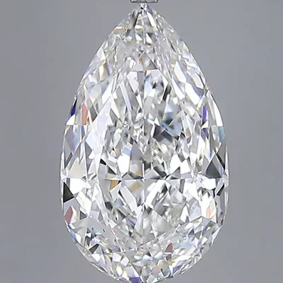 15.07ct F VS2 Very Good Cut Pear Lab Grown Diamond