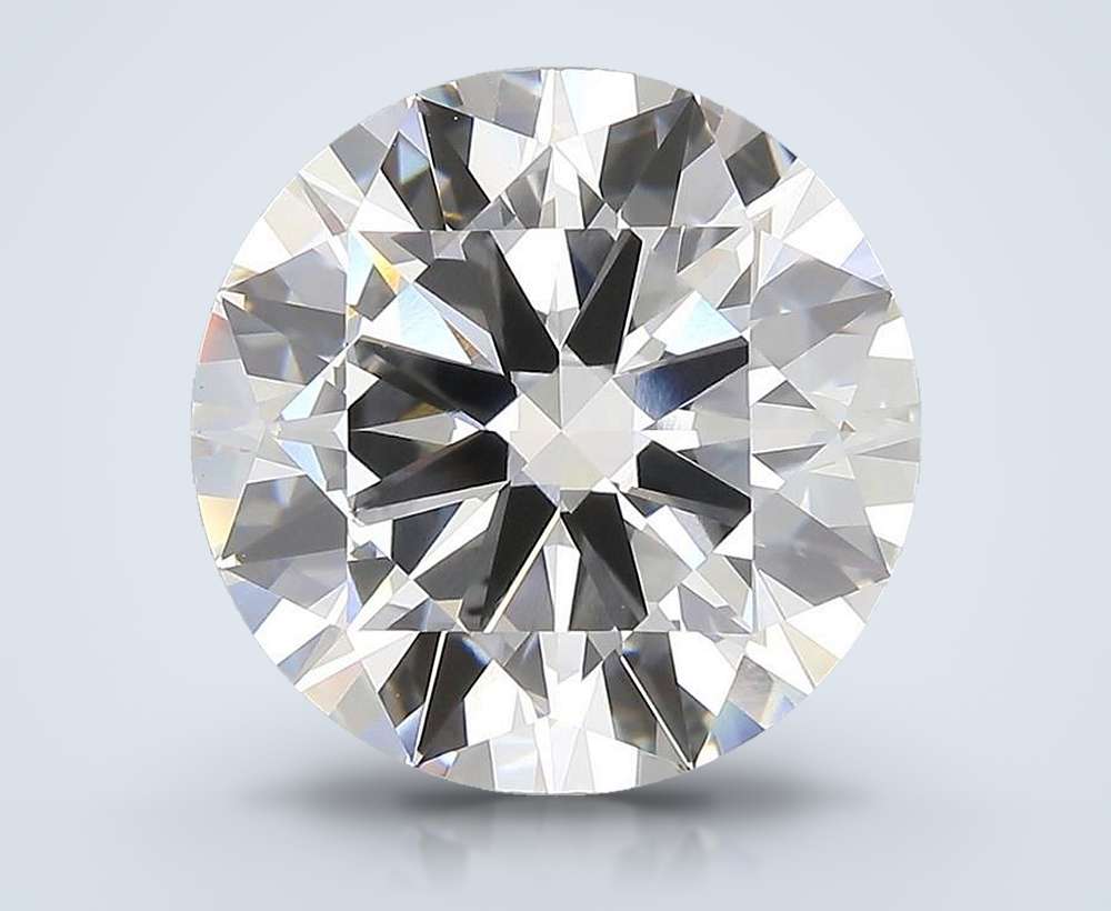 7.03ct D VVS2 Rare Carat Ideal Cut Round Lab Grown Diamond