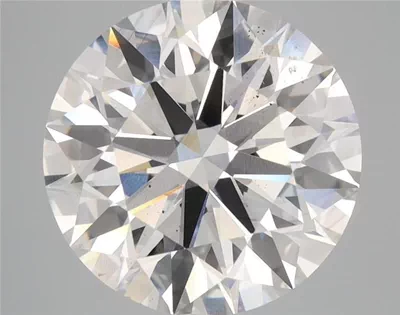 5.01ct F SI1 Rare Carat Ideal Cut Round Lab Grown Diamond