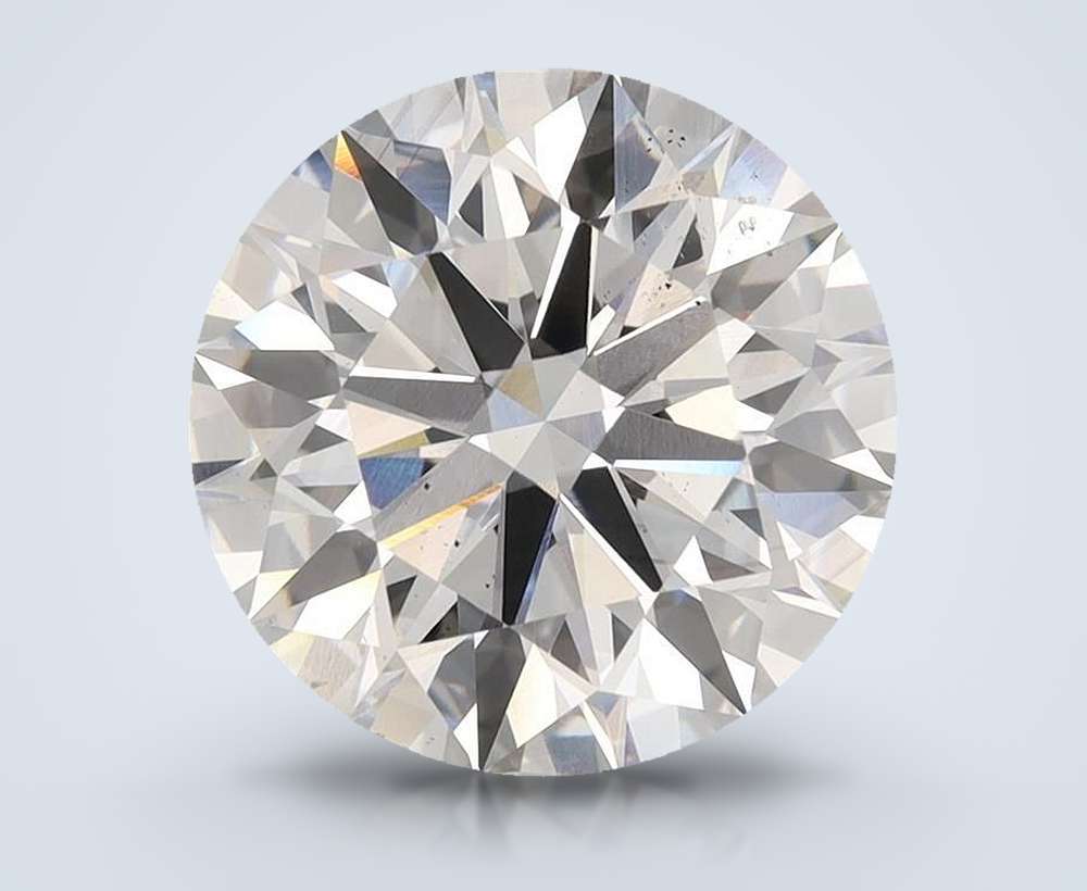 5.01ct F SI1 Rare Carat Ideal Cut Round Lab Grown Diamond