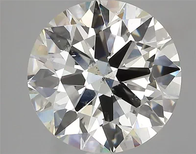 4.02ct J SI2 Rare Carat Ideal Cut Round Diamond