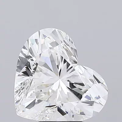 6.04ct G VVS2 Rare Carat Ideal Cut Heart Lab Grown Diamond