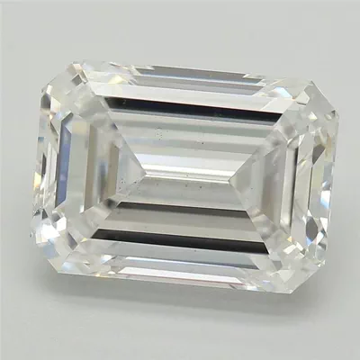 3.00ct D VS2 Excellent Cut Emerald Lab Grown Diamond