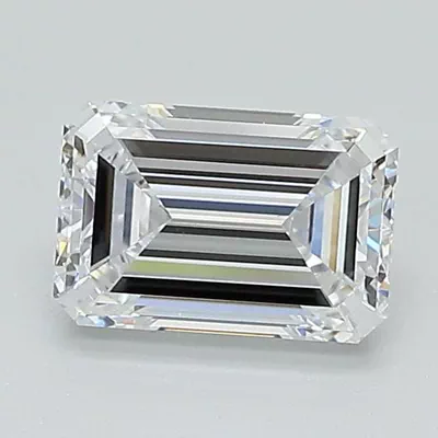 1.08ct D VVS1 Excellent Cut Emerald Lab Grown Diamond