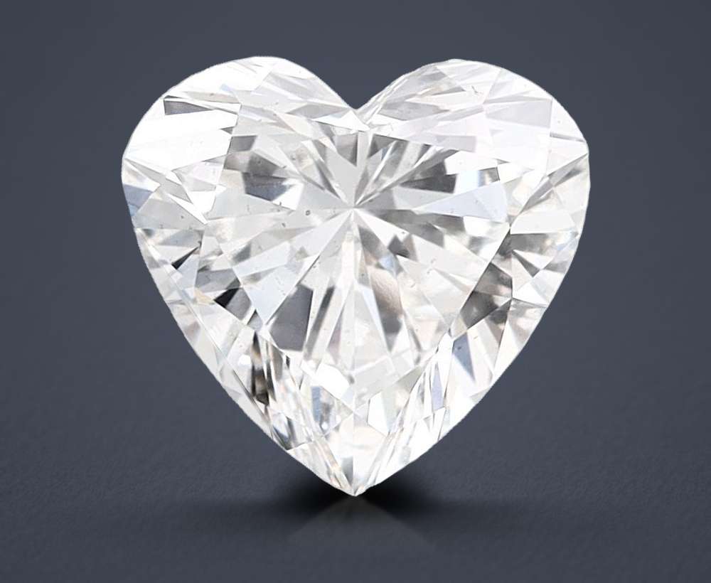 1.67ct F VS2 Very Good Cut Heart Lab Grown Diamond