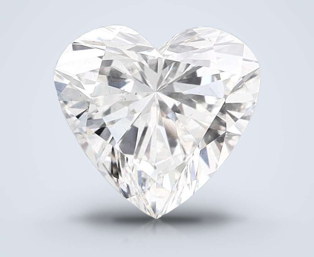 1.67ct F VS2 Very Good Cut Heart Lab Grown Diamond