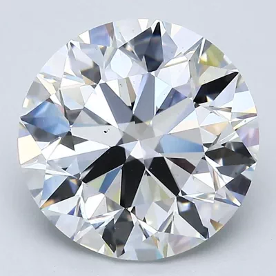 5.02ct F SI1 Excellent Cut Round Diamond