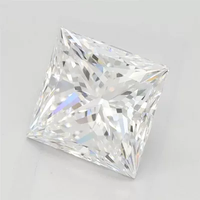 1.75ct D VVS2 Rare Carat Ideal Cut Princess Lab Grown Diamond