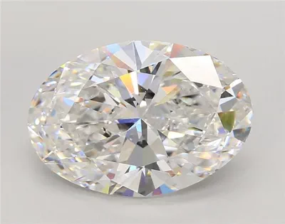 5.79ct E VS1 Rare Carat Ideal Cut Oval Lab Grown Diamond