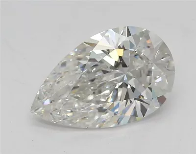 1.53ct F VVS2 Rare Carat Ideal Cut Pear Lab Grown Diamond