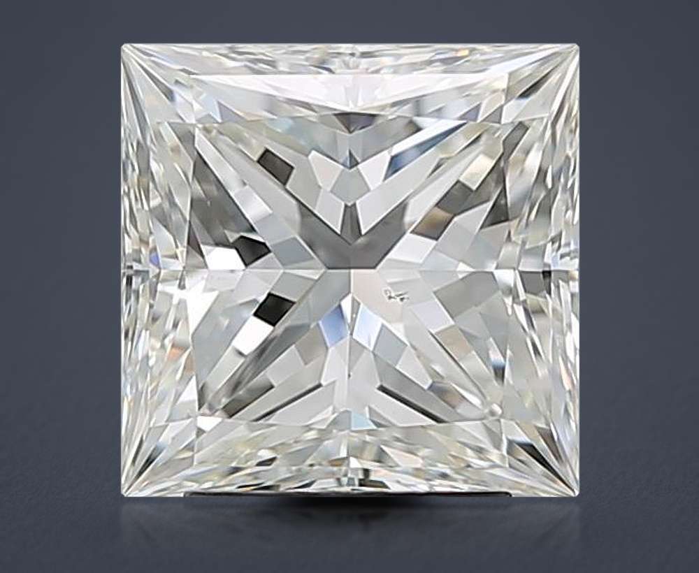 3.02ct I VS2 Rare Carat Ideal Cut Princess Diamond