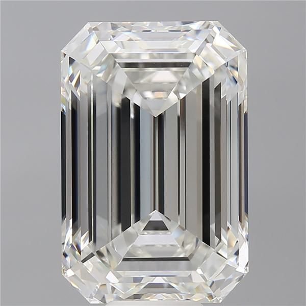 14.09ct F VVS2 Rare Carat Ideal Cut Emerald Lab Grown Diamond