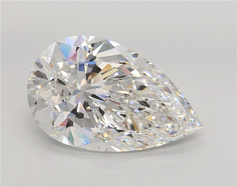 15.08ct F VS1 Rare Carat Ideal Cut Pear Lab Grown Diamond