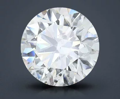 5.18ct K SI2 Rare Carat Ideal Cut Round Diamond