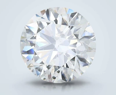 5.18ct K SI2 Rare Carat Ideal Cut Round Diamond