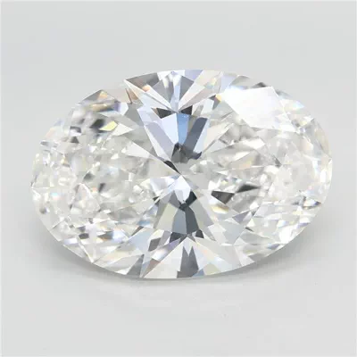 5.10ct F VVS2 Rare Carat Ideal Cut Oval Lab Grown Diamond