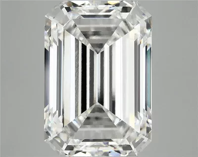 12.69ct F VVS2 Rare Carat Ideal Cut Emerald Lab Grown Diamond