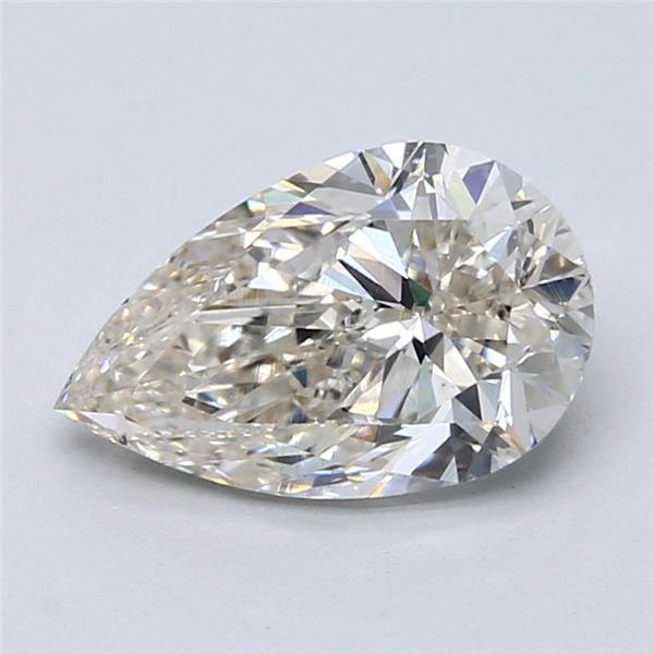 2.01ct J SI1 Very Good Cut Pear Diamond