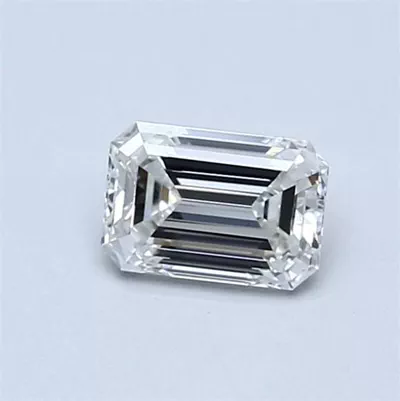 0.54ct F VVS2 Rare Carat Ideal Cut Emerald Diamond