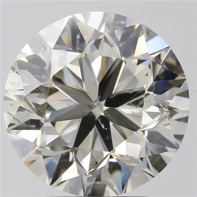 3.51ct K SI1 Very Good Cut Round Diamond