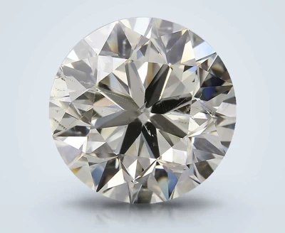 3.51ct K SI1 Very Good Cut Round Diamond