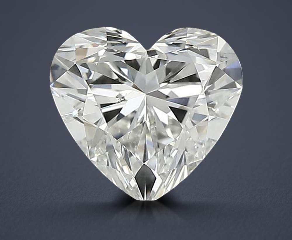 0.73ct H SI2 Rare Carat Ideal Cut Heart Diamond