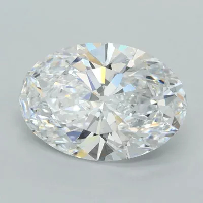 2.02ct D VVS1 Rare Carat Ideal Cut Oval Lab Grown Diamond