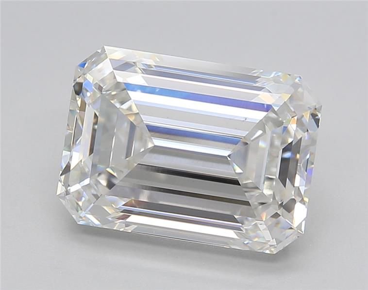 5.02ct F VS1 Rare Carat Ideal Cut Emerald Lab Grown Diamond