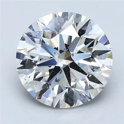 3.01ct G SI1 Rare Carat Ideal Cut Round Diamond