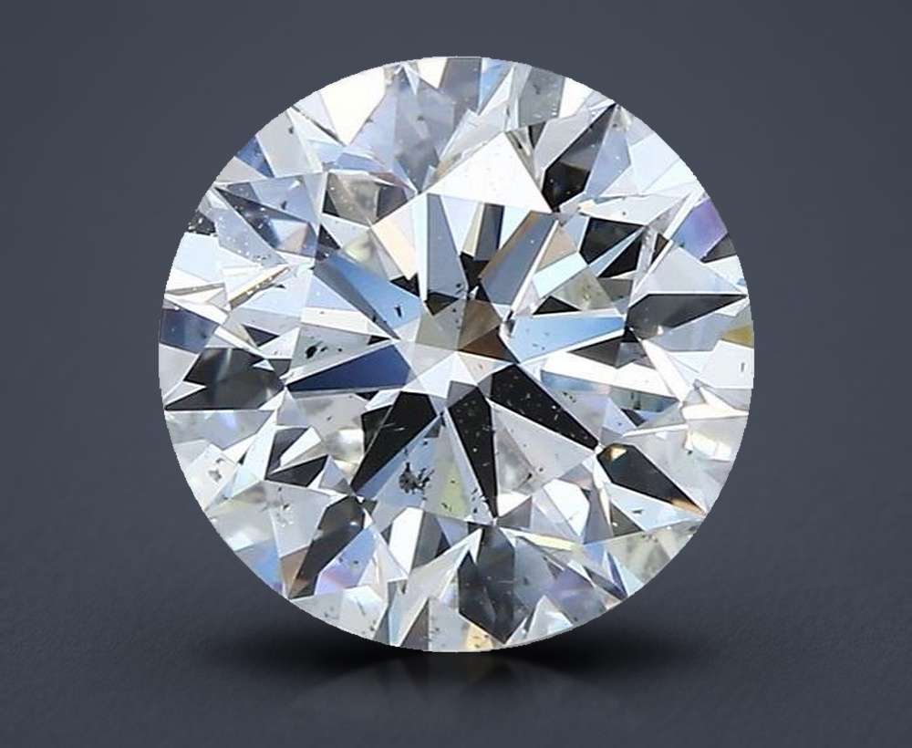 3.01ct G SI1 Rare Carat Ideal Cut Round Diamond