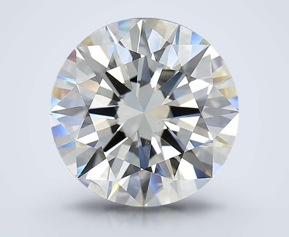 3.51ct J SI2 Excellent Cut Round Diamond