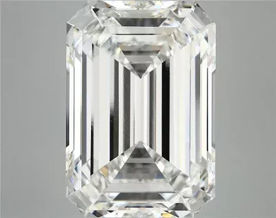 15.24ct F VVS2 Rare Carat Ideal Cut Emerald Lab Grown Diamond