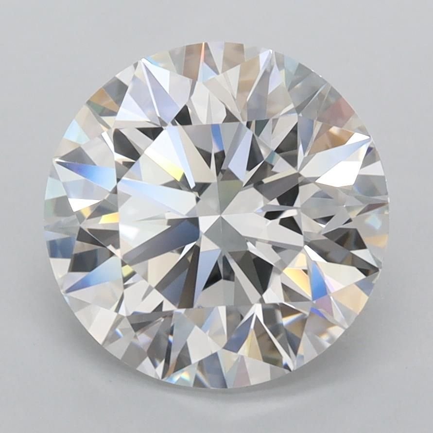 3.44ct D FL Rare Carat Ideal Cut Round Lab Grown Diamond