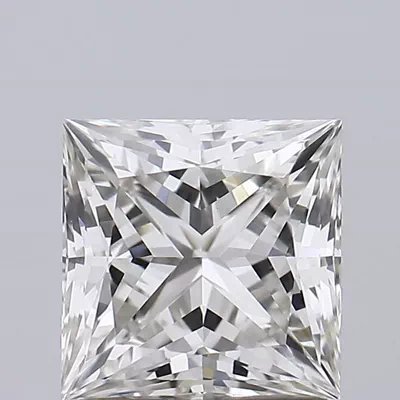 1.27ct H VVS2 Rare Carat Ideal Cut Princess Lab Grown Diamond