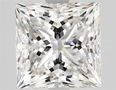 3.10ct F SI2 Rare Carat Ideal Cut Princess Diamond