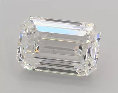 4.07ct E VS1 Rare Carat Ideal Cut Emerald Lab Grown Diamond