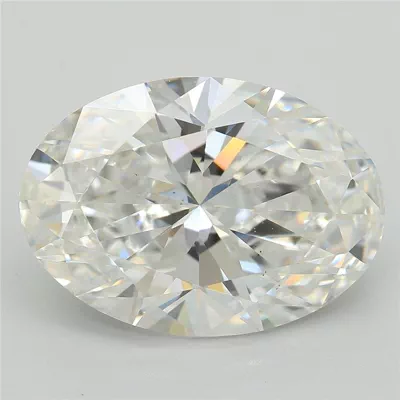 4.97ct F VS1 Rare Carat Ideal Cut Oval Lab Grown Diamond