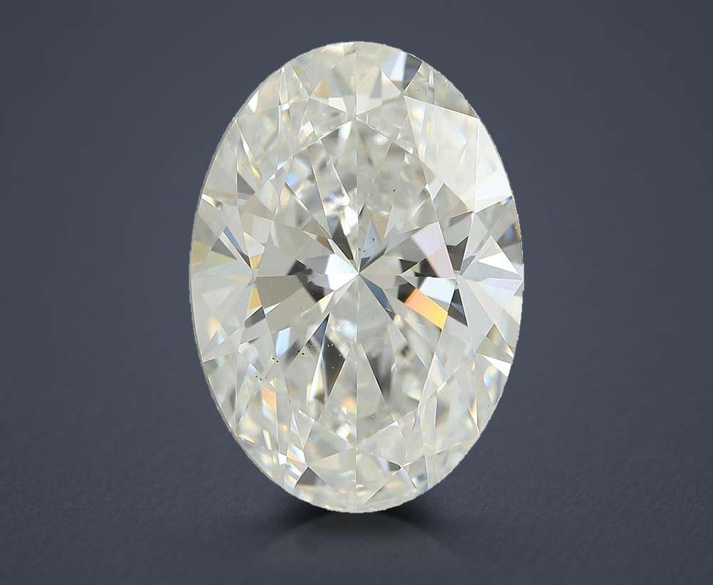 4.97ct F VS1 Rare Carat Ideal Cut Oval Lab Grown Diamond