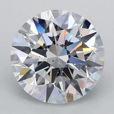 1.23ct D VS2 Rare Carat Ideal Cut Round Lab Grown Diamond