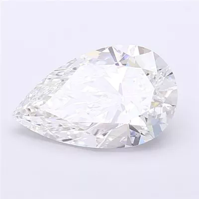 2.66ct D VS2 Rare Carat Ideal Cut Pear Lab Grown Diamond
