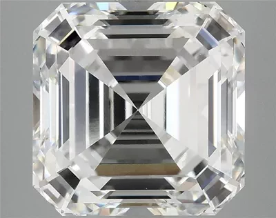 7.13ct F VVS2 Rare Carat Ideal Cut Asscher Lab Grown Diamond