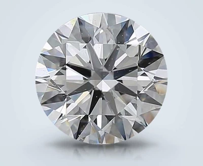 3.01ct G SI2 Rare Carat Ideal Cut Round Diamond