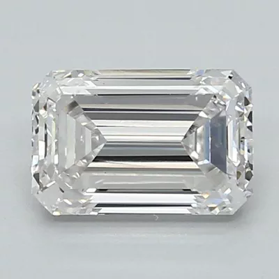 1.36ct D VVS2 Rare Carat Ideal Cut Emerald Lab Grown Diamond