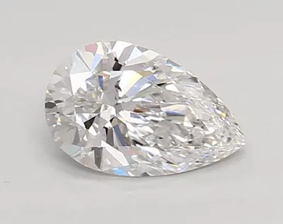 0.87ct D VVS1 Rare Carat Ideal Cut Pear Lab Grown Diamond