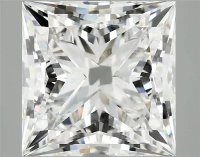 7.00ct E VVS2 Rare Carat Ideal Cut Princess Lab Grown Diamond