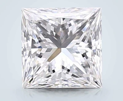 1.34ct E VS1 Very Good Cut Princess Lab Grown Diamond