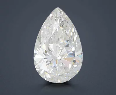 2.70ct E SI1 Rare Carat Ideal Cut Pear Lab Grown Diamond